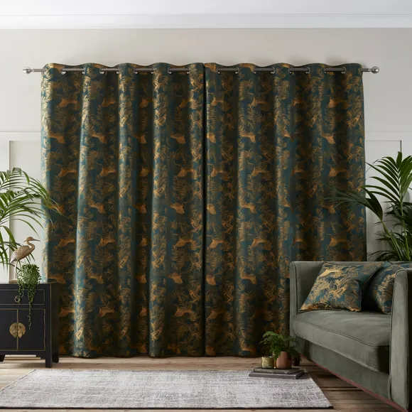 Crane Emerald Eyelet Curtains Artofit