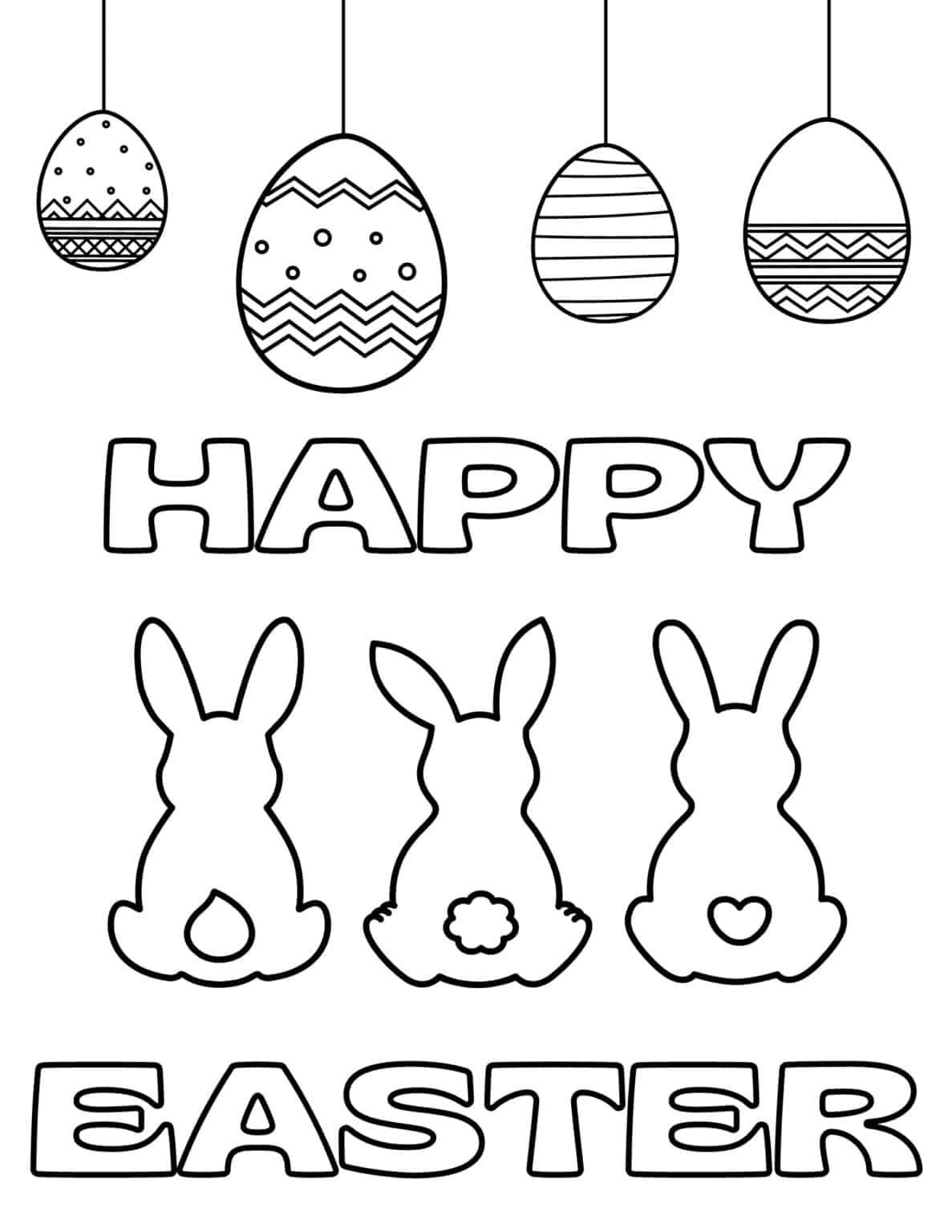free easter color pages