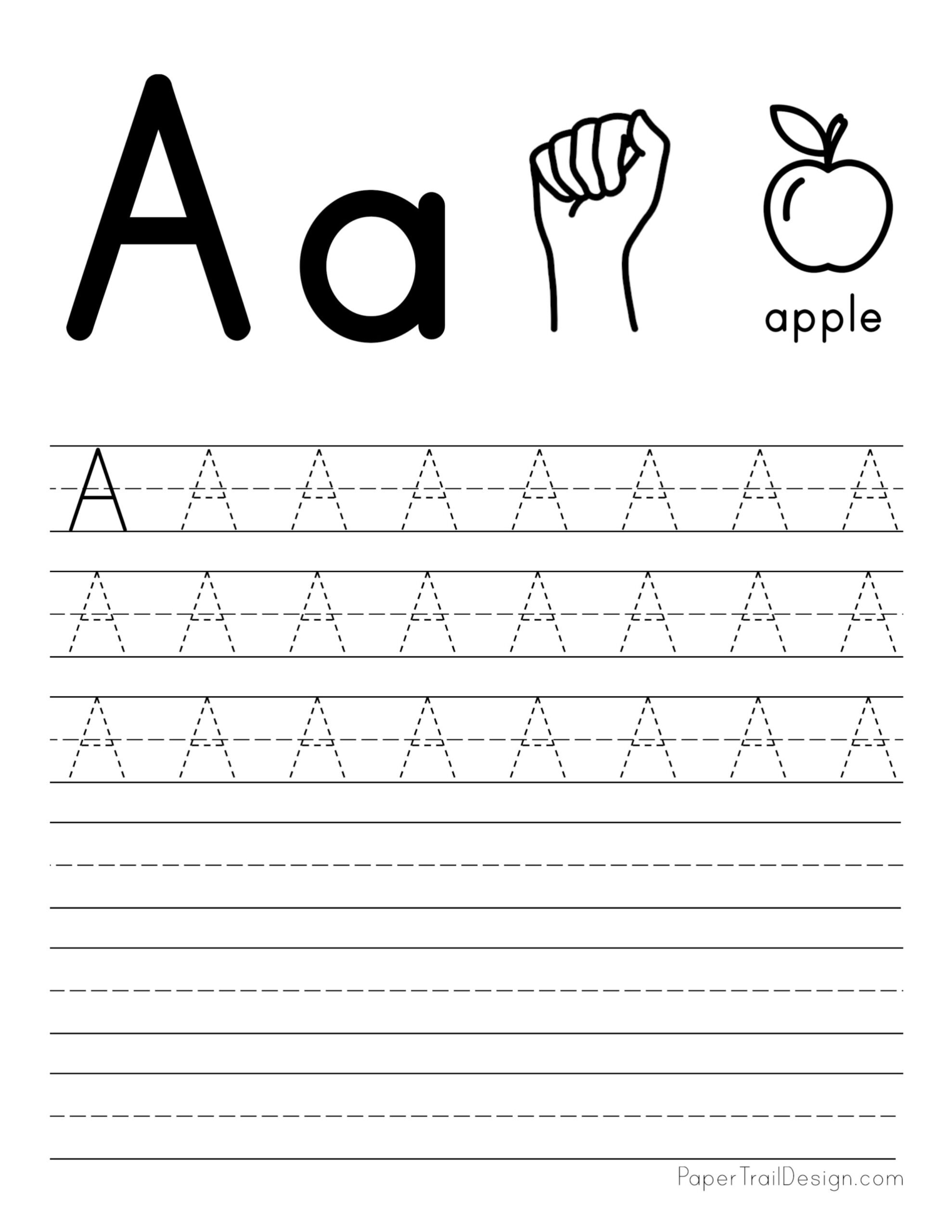 Create Free Printable Tracing Worksheets Letter Tracing Worksheets
