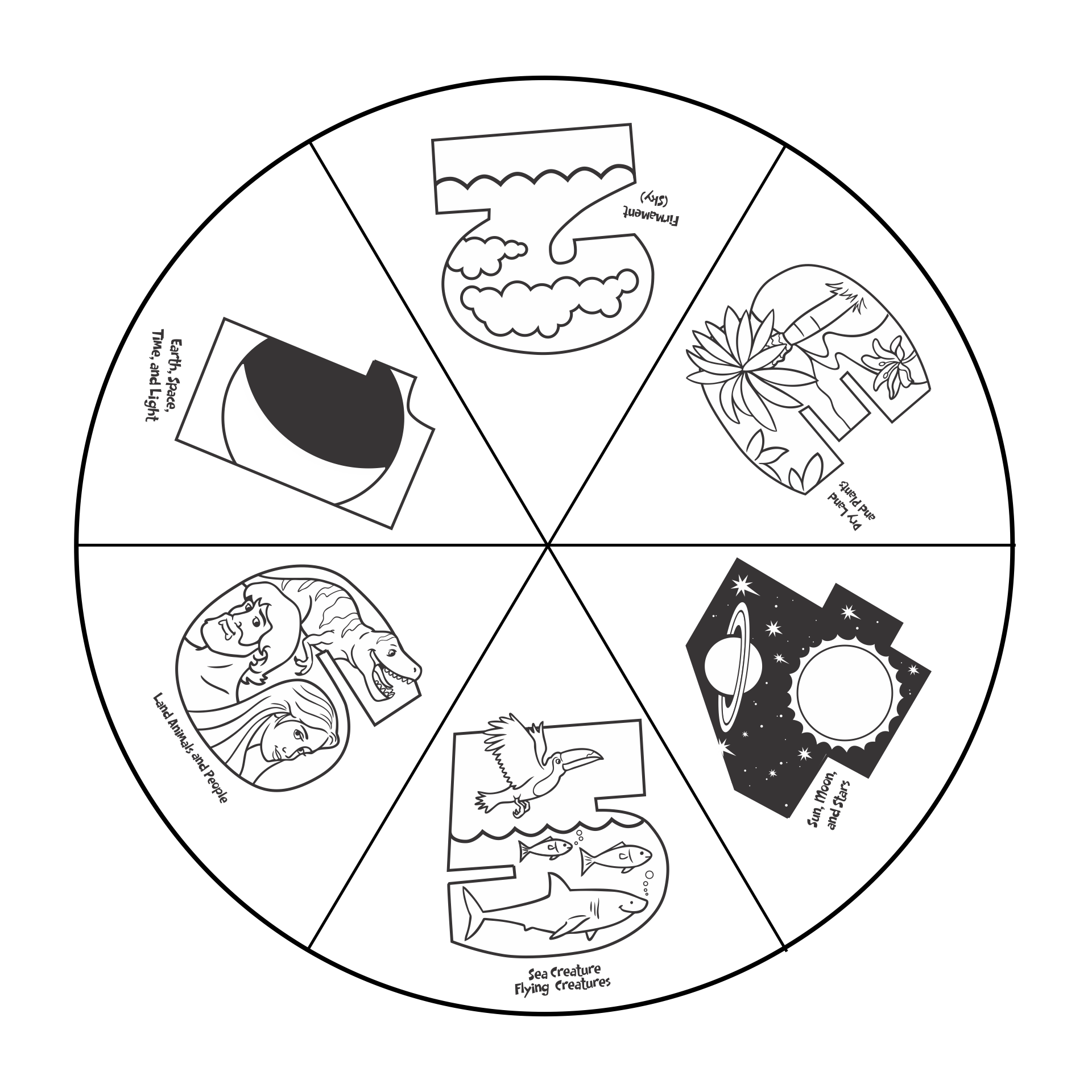 Creation Wheel Craft 10 Free PDF Printables Printablee