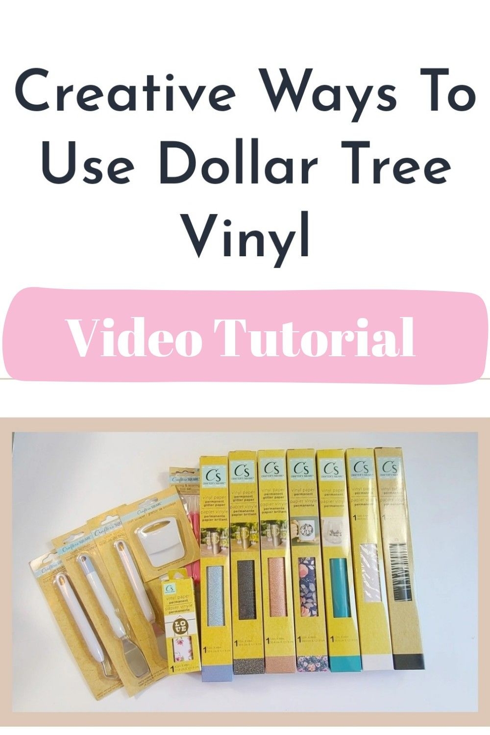 Creative Dollar Tree Vinyl Crafts