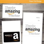 Creative Free Printable Amazon Gift Card Holder For Teachers Paper