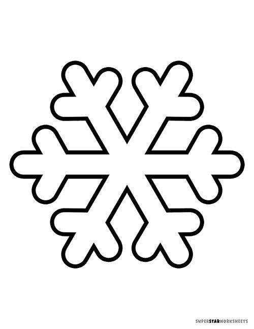 snowflake template free printable