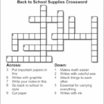 Crossword Puzzle Maker World Famous From The Teacher S Printable
