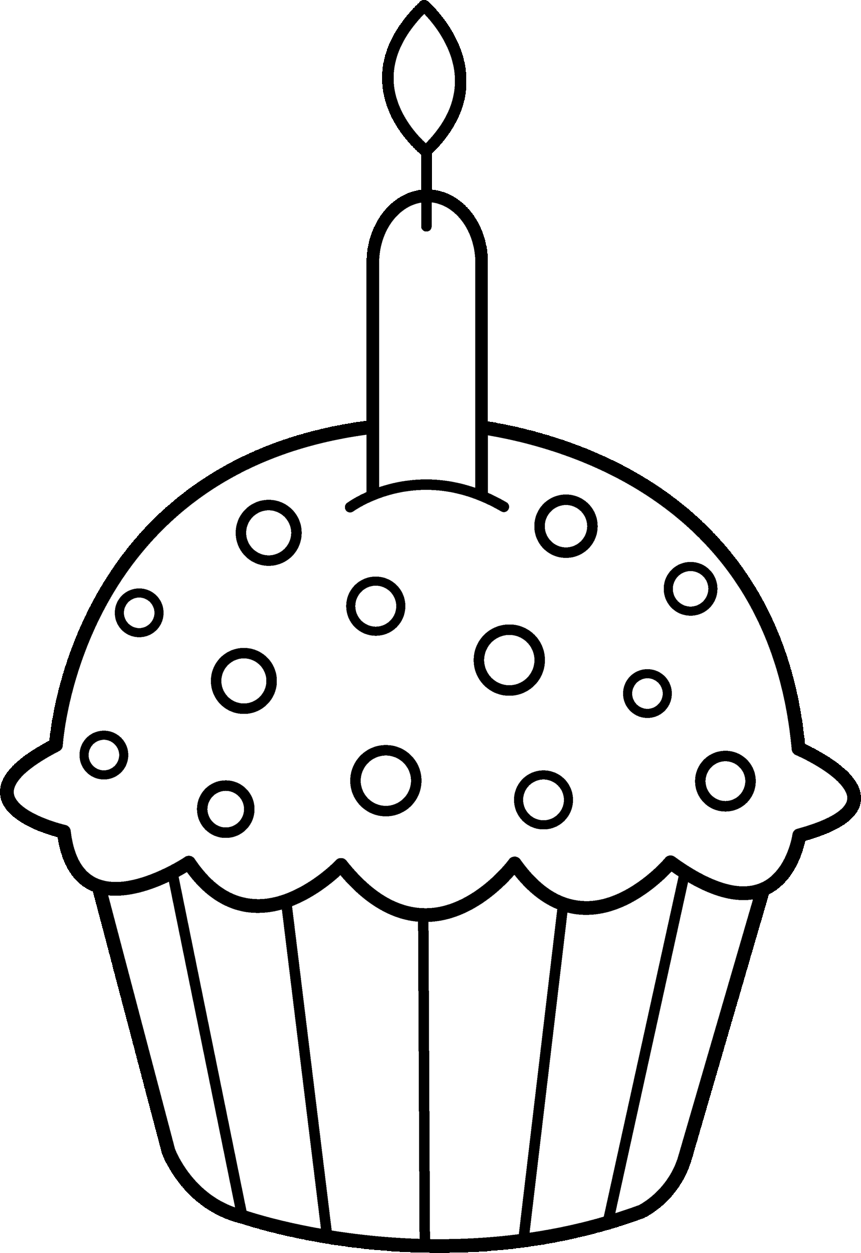Cupcake Coloring Pages