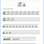 Cursive Alphabet Worksheet Printable
