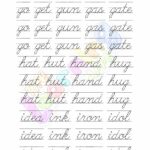 Cursive Handwriting Practice Worksheet Alphabets A z Your Home