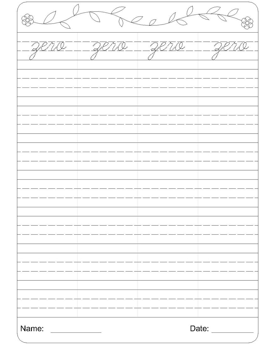 Cursive Handwriting Worksheets Pdf