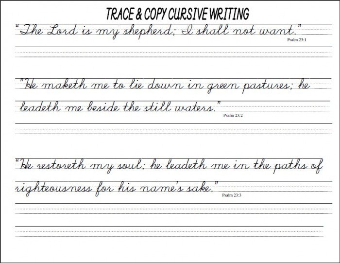 Cursive Handwriting Worksheets Pdf