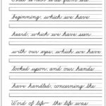 Cursive Writing Teaching Methods Handwriting Worksheets