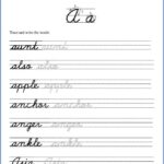 Cursive Writing Worksheets K5 Learning