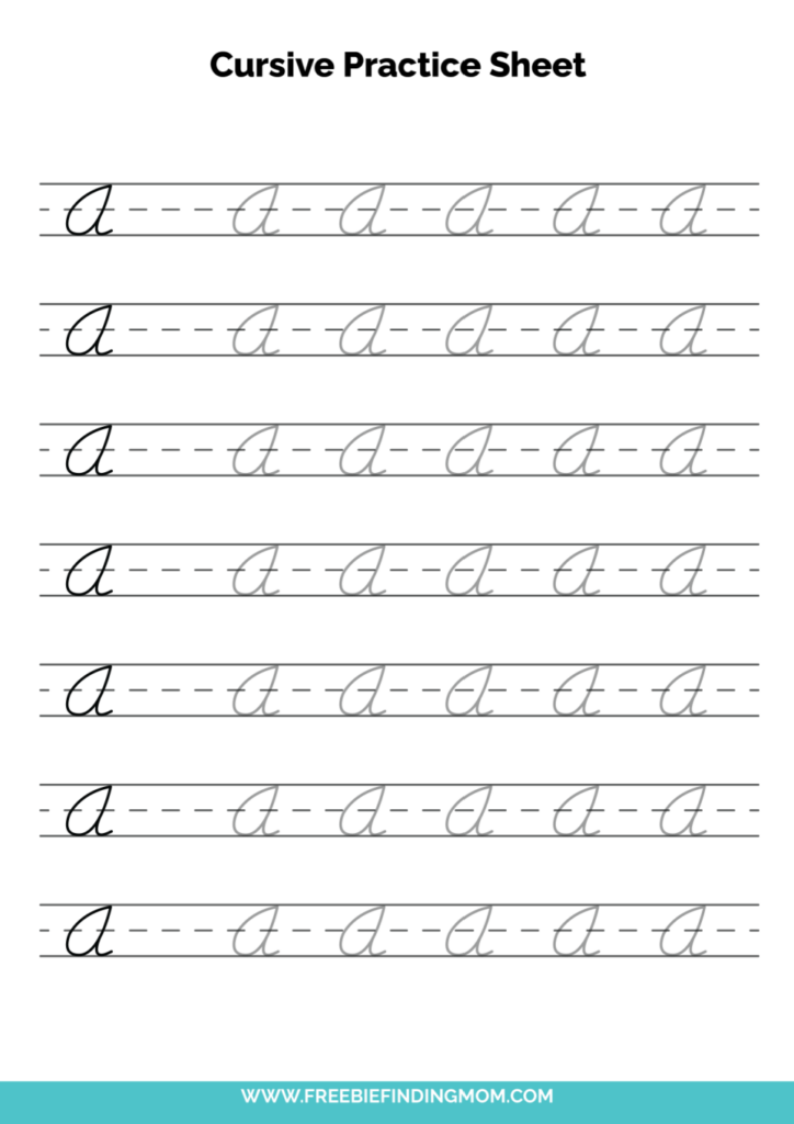 Cursive Writing Worksheets Pdf Free Download Printable Templates 
