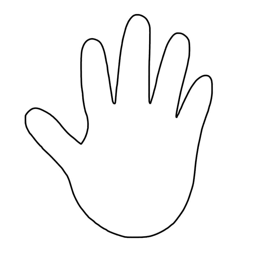 Cut Out Hand Template Printable Free Printable