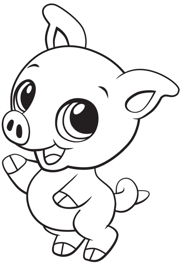 Cute Baby Pig Coloring Page Free Printable Coloring Pages For Kids