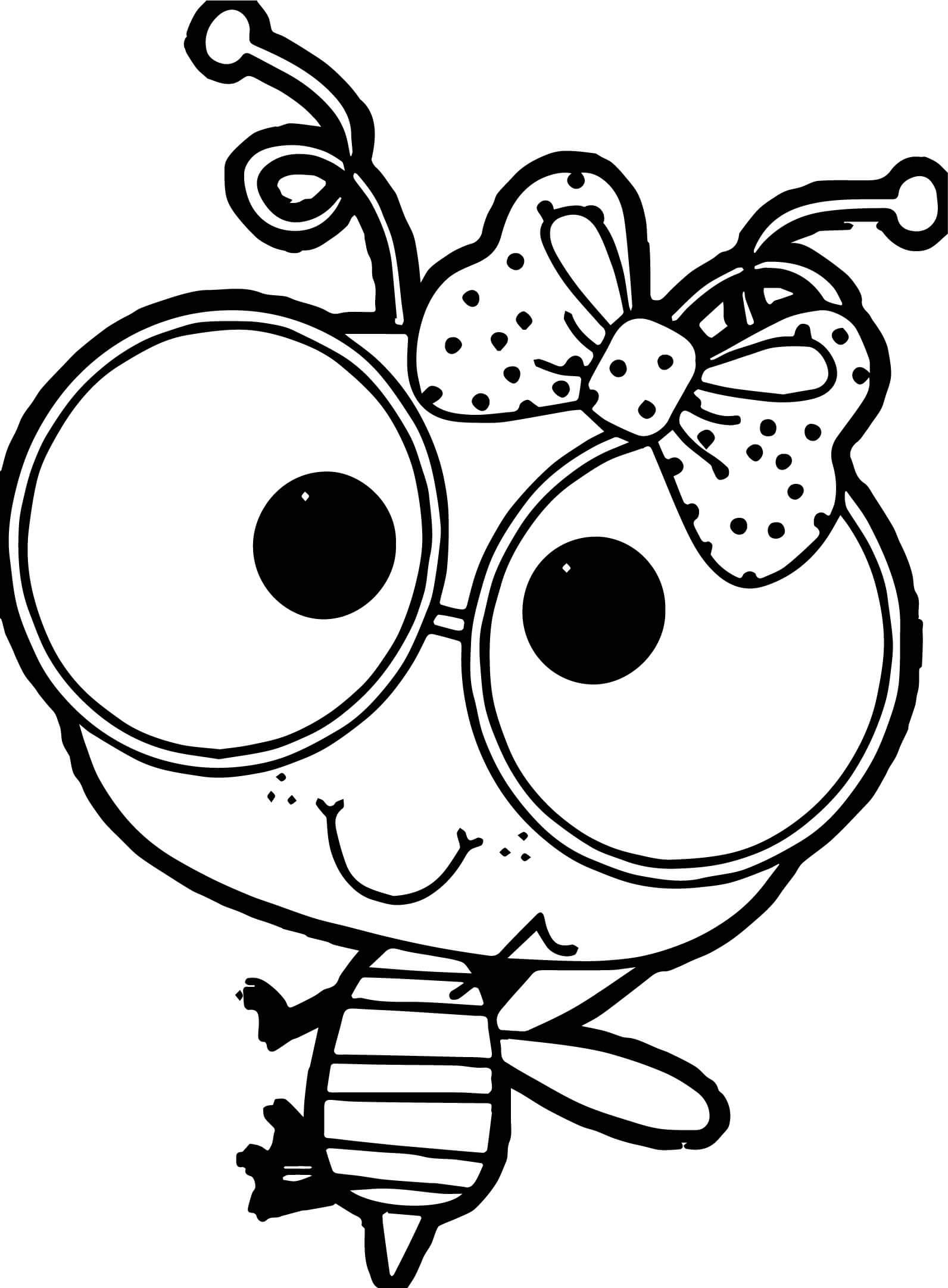 Cute Bumblebee Coloring Pages Coloring rocks 