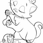 Cute Cat Coloring Pages Coloring Home