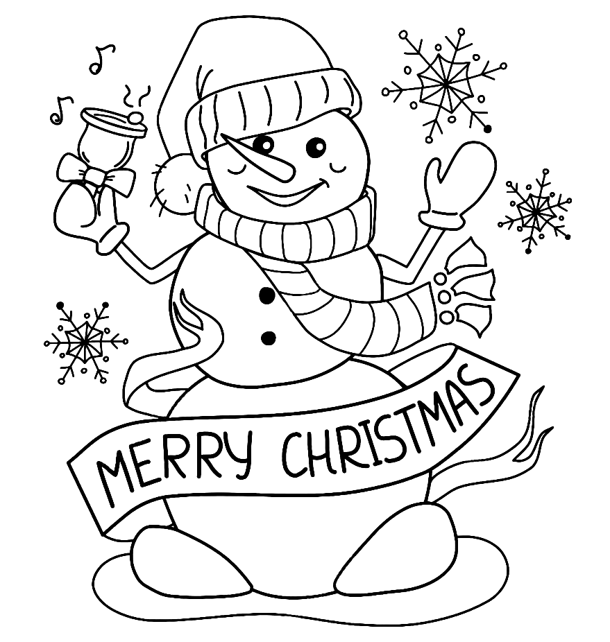 Snowman Coloring Page