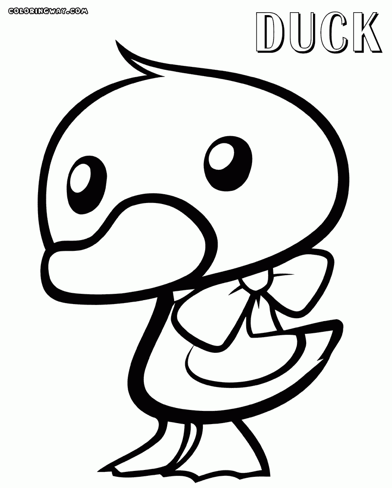 Cute Duck Coloring Pages Coloring Home