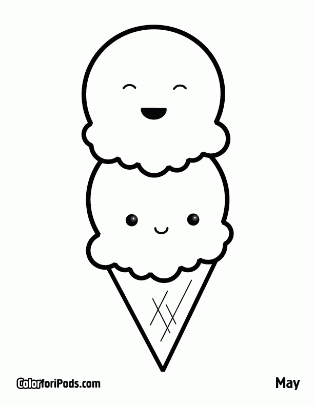Cute Food Coloring Pages Coloring Home