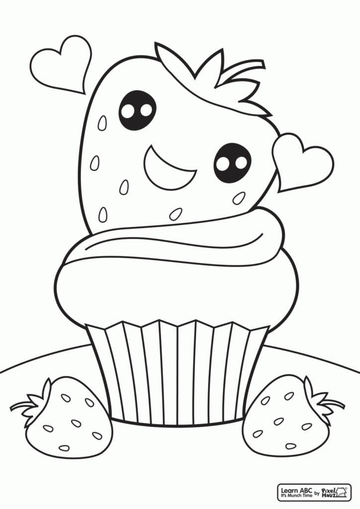 Cute Food Coloring Pages Coloring Home