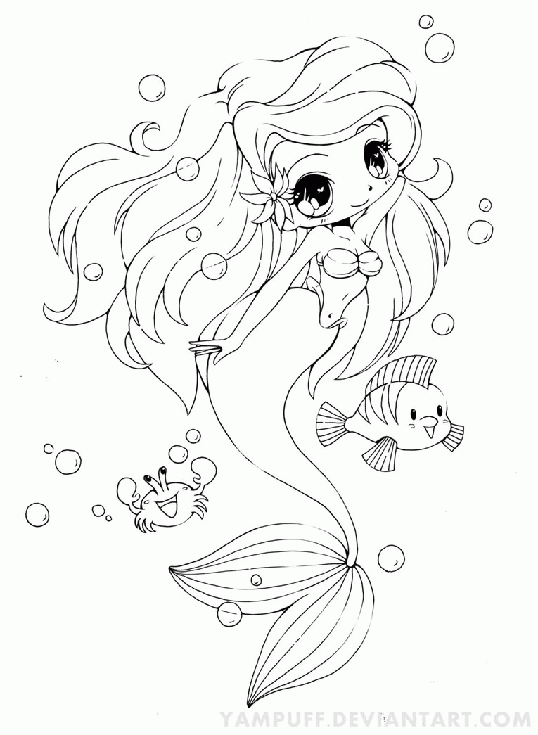 Cute Free Mermaid Coloring Pages Coloring Home