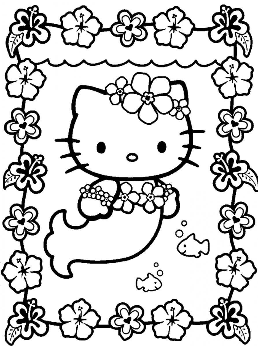 Cute Free Mermaid Coloring Pages Coloring Home