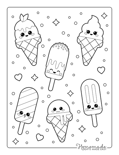 Cute Ice Cream Coloring Pages Free Printable Coloring Pages The Best 