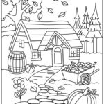 Cute Owl Circle Shape Coloring Pattern
