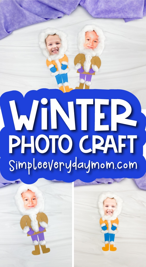 Cute Photo Eskimo Craft For Kids Free Template 