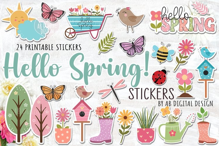 garden stickers printable