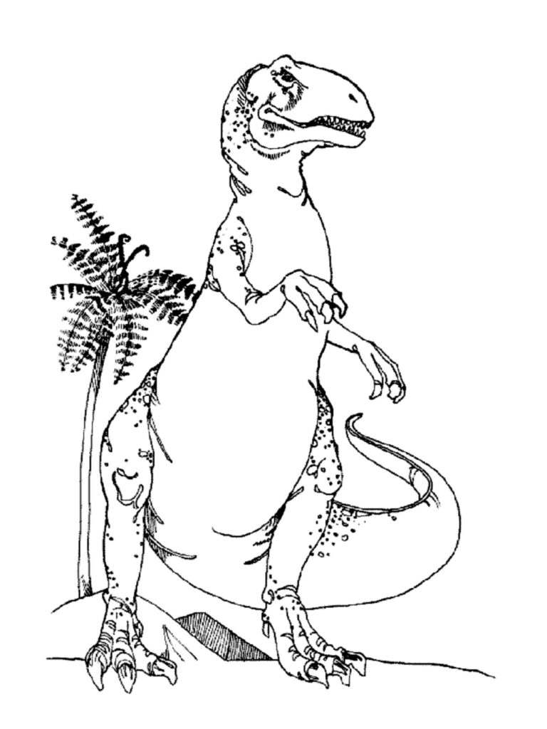 Cute T rex Coloring Page Coloring Home