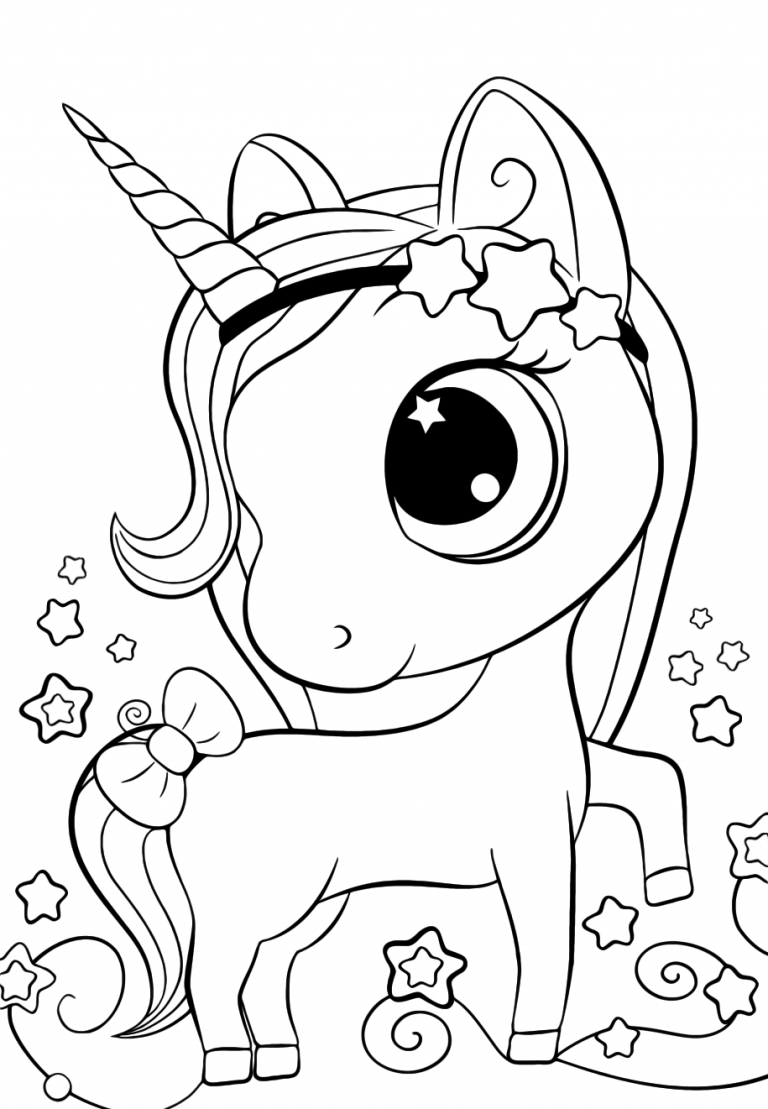 Unicorn Coloring Page