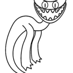 Cyan Rainbow Friends Coloring Pages Coloring Pages For Kids And