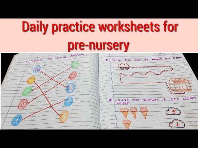 pre nursery worksheet