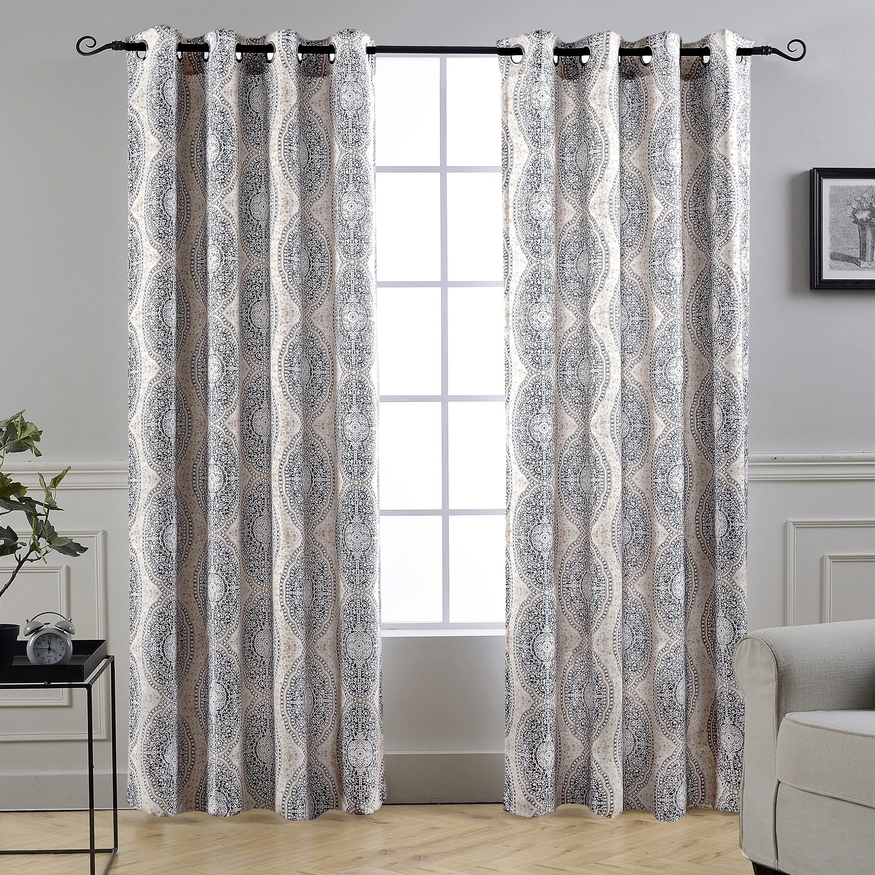 garden print curtains