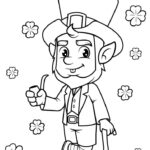 Dancing Leprechaun Coloring Page Free Printable Coloring Pages For Kids