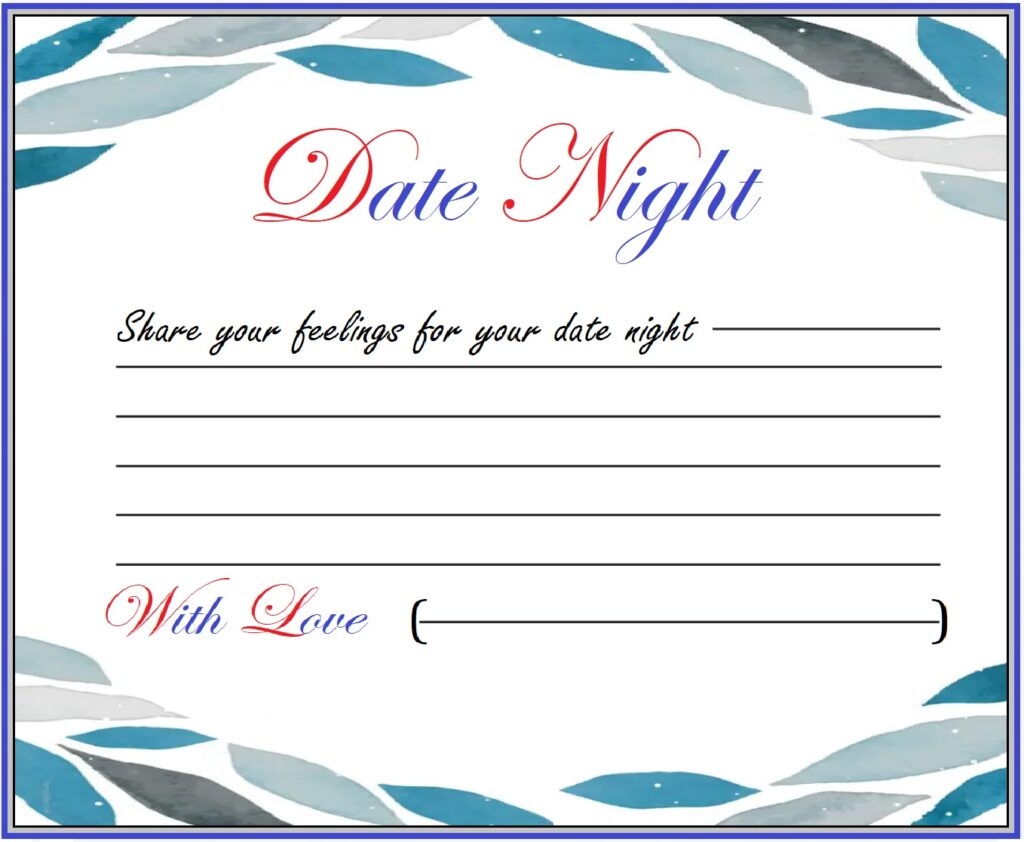 Date Night Invitation Format Free Word Excel Templates