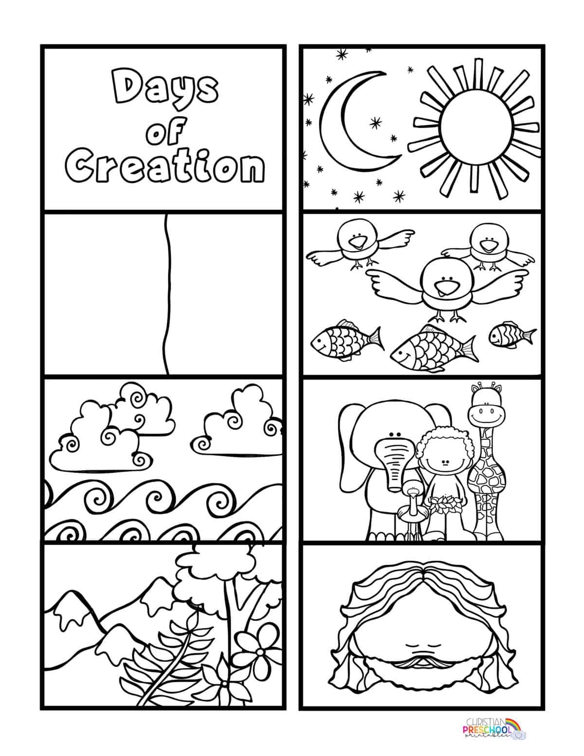 Days Of Creation Printable Booklet