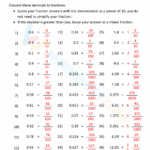 Decimal Fraction Worksheet Collection For Teaching Learning