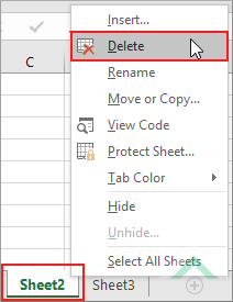Delete An Excel Worksheet Excel VBA