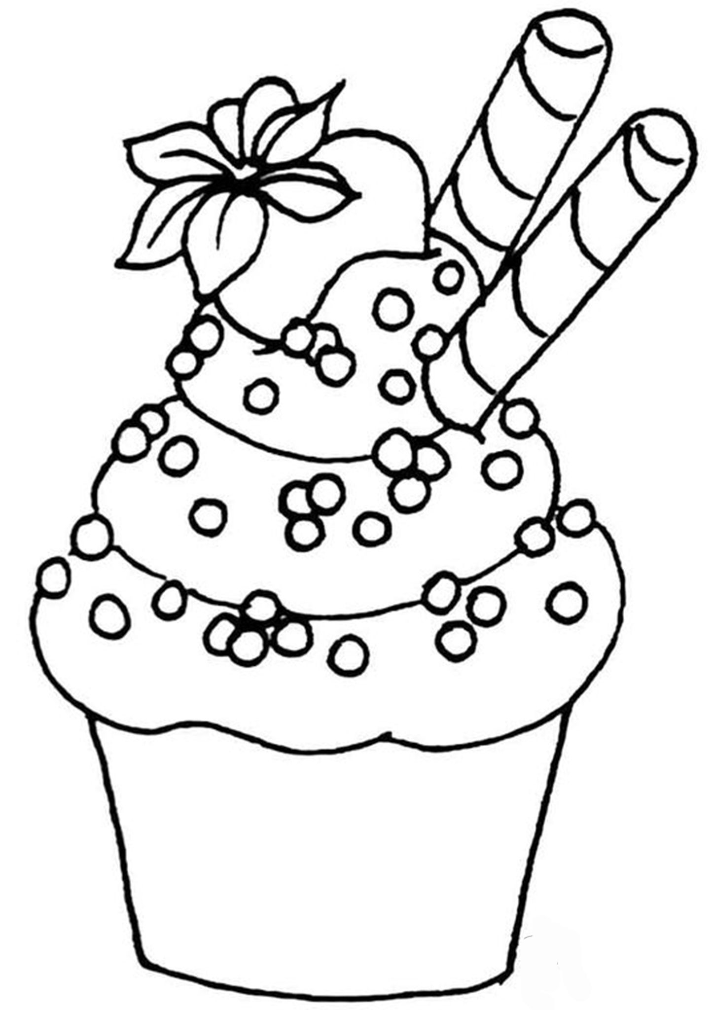 Dessert Food Coloring Pages Mackorn