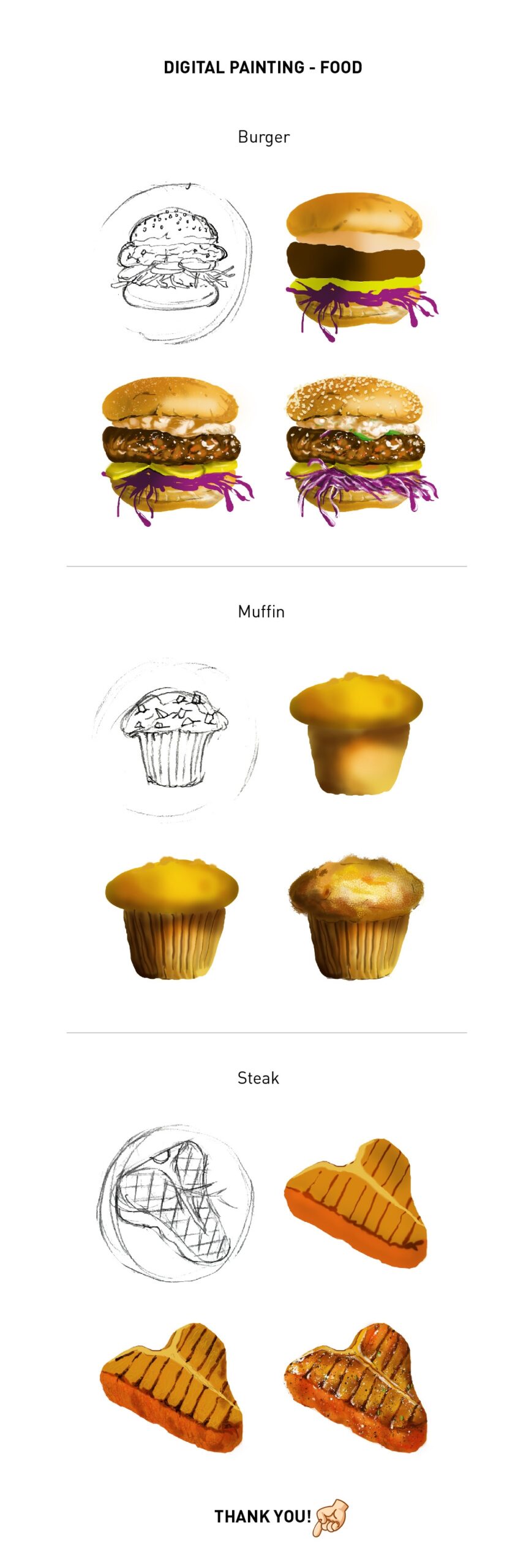 Digital Painting Food On Behance