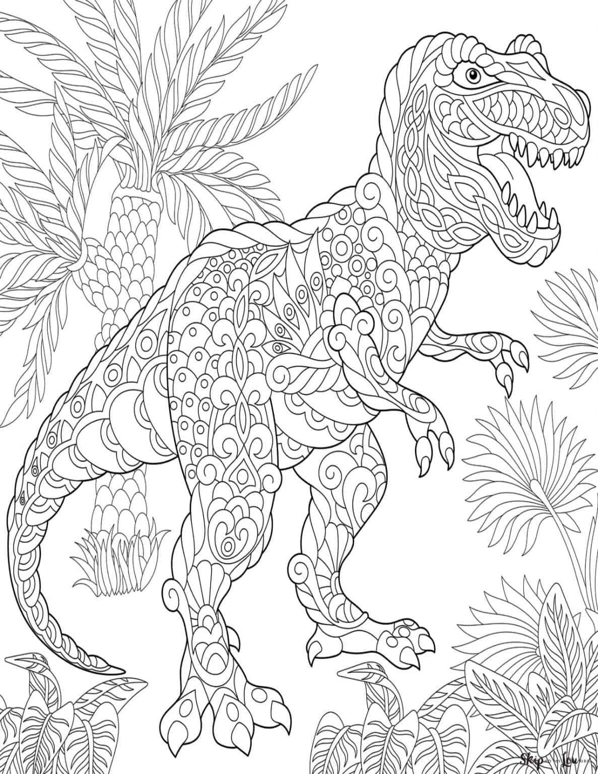 Dinosaur Free Coloring Pages