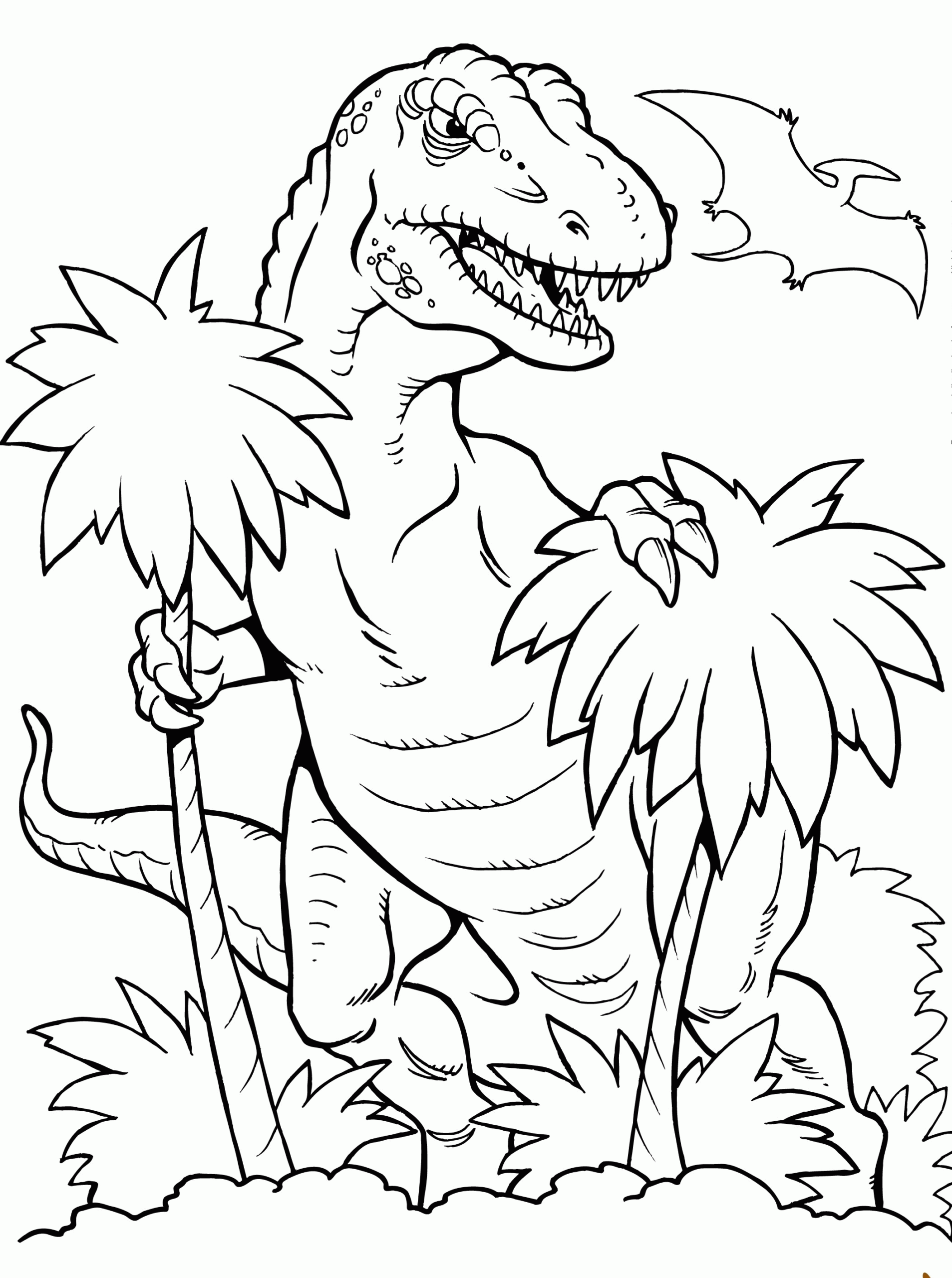 Dinosaur T Rex Coloring Pages Coloring Home