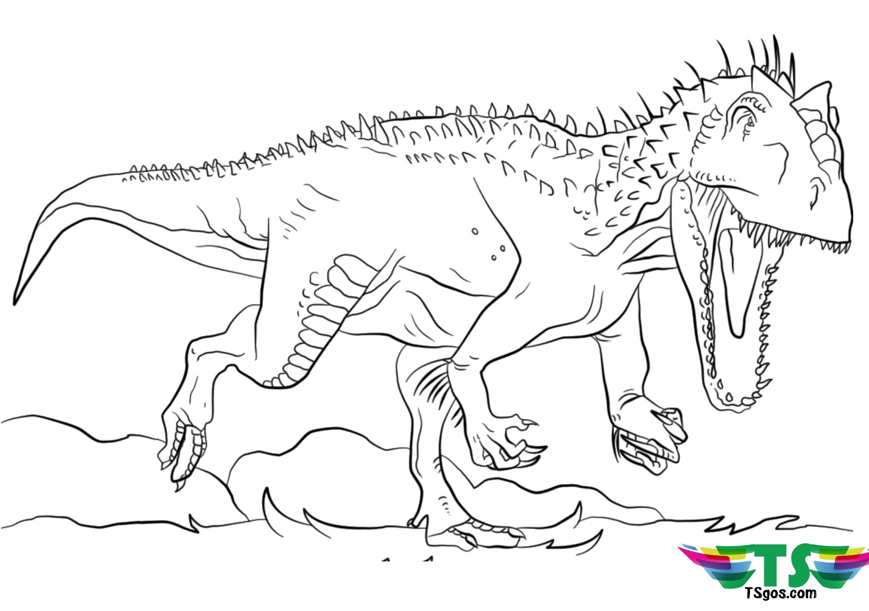 Tyrannosaurus Rex Coloring Page