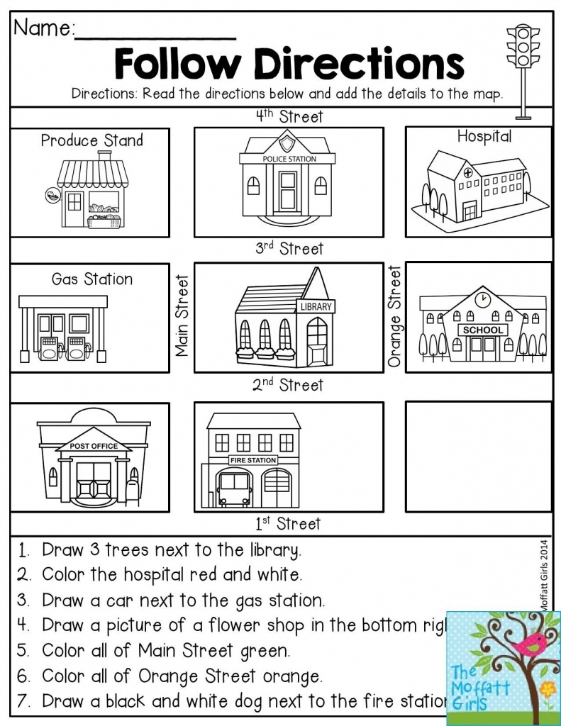 Directions Prepositions And Maps Worksheet Worksheet Free Esl Free 