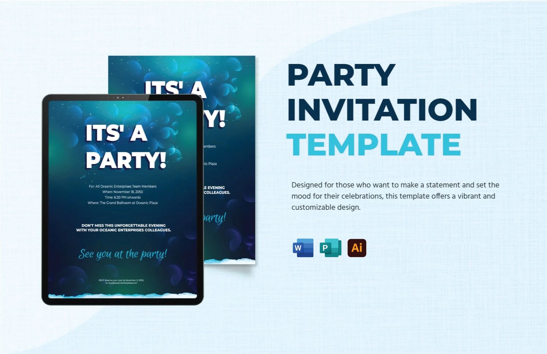 Disco Party Invitation Template In Word Download Template