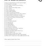 Discover Your Core Beliefs Workbook Identify Core Beliefs Worksheets