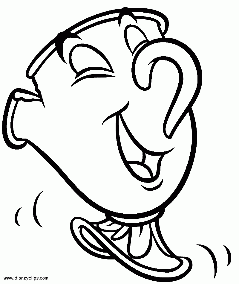 Disney Beauty And The Beast Coloring Pages Coloring Home