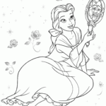 Disney Coloring Pages Belle Coloring Home